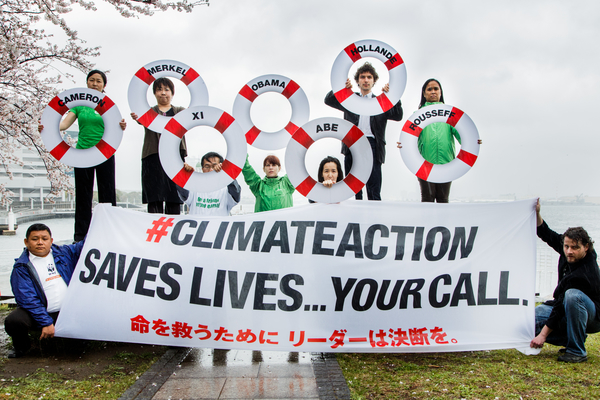 IPCC横浜会議に際し、気候変動対策の強化を求める市民